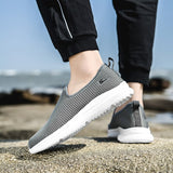 Summer Men's Women Sneakers Slip-on Tennis Running Sport Shoes Breathable Mesh Casual Walking Trainers Mart Lion   
