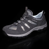 Men's Soft Casual Shoes Summer Breathable Outdoor Mesh Sneakers Light Black Footwear Flat Boys Travel Mart Lion   