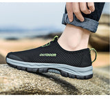 Mesh men's casual shoes summer outdoor water sports non-slip hiking hiking breathable hiking Mart Lion   