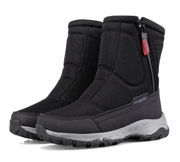 Men's Boots Winter Shoes Warm Snow  Mid-calf Warm Thick Plush Winter Women Cotton MartLion   