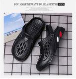 Men's Summer Shoes Sandals Holes Hollow Breathable Flip Flops Clogs Beach Slippers Zapatos Mart Lion   