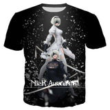 Game NieR Automata 3D Printed T Shirt Anime Harajuku Streetwear Oversized Men's Women Casual Cool Tops