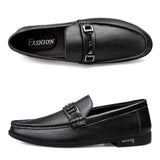 Spring Autumn Men's Casual Luxury Leather Loafers Lofer Shoes Loafer Loffers Slip-On Mocasines Hombre MartLion   