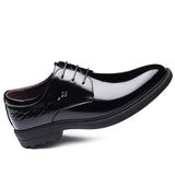Men's Lace Up Leather Shoes Casual British Formal Dresses Evening Party Wedding MartLion   
