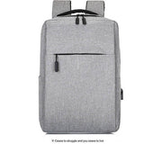 Laptop Men's Backpack Multifunction USB Charging Casual Travel anti-theft Waterproof 15.6 Inch Mart Lion Gray  