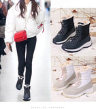  Women Boots Waterproof Winter Shoes Snow Platform Keep Warm Ankle Winter With Thick Fur Heels MartLion - Mart Lion