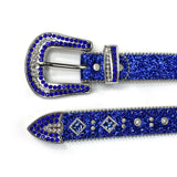 Bling Luxury Strap Rhinestones Belt De Strass Ceinture Femme Crystal Studded Belt for Men's Women Cowboy Cowgirl MartLion   