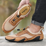 Men's Sneakers Cow Leather Casual Shoes Adult Breathable Driving Loafers Outdoor Slip On Walking Trainers Mart Lion   