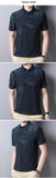 Summer Men's T Shirt Casual Print Short Sleeve Tshirt for Silm Fit Turn-down Collar Mart Lion   