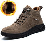 Winter Boots Men's Indestructible Shoes Puncture-Proof Safety Shoes Steel Toe Cap work Sneakers MartLion brownfur 36 
