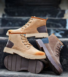 Genuine Leather Work Safety Boots Work Winter Shoes Men's Work Steel Toe Safety Industrial MartLion   
