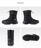 Winter High Boots Men's Outdoor Travel Snow Boots Zipper Non-slip Cotton Velvet Keep Warm Casual MartLion   