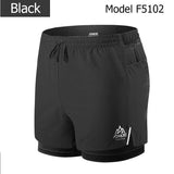 Men's Quick Dry Sports Shorts Trunks Athletic With Lining Prevent Wardrobe Malf For Running Gym Soccer Tennis Mart Lion F5102 Black M 