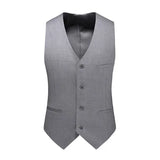 Royal Blue Vest Waistcoat Men's Slim Fit V Neck Dress Vests Formal Business Wedding Tuxedo Chaleco Hombre 6xl MartLion GRAY M 40kg-45kg 