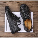 Genuine Leather Men's Shoes Outdoor Casual Flats Loafers Moccasins Mart Lion   