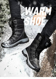 Winter Waterproof Women Men's Boots Snow Warm Non-slip Combat Women's Military Battle Mart Lion   