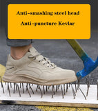 Work Safety Shoes Men's Indestructible Women Work Steel Toe Boots Anti-smashing Anti-piercing Construction Sneakers MartLion   