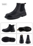  Waterproof Work Safety Boots Men's Leather Indestructible Work Shoes Winter Safety Steel Toe MartLion - Mart Lion