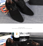 Men's British Trend Casual Shoes Suede Oxford Leather Stitching Zapatillas Flat XL Dance Mart Lion   