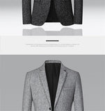 Spring Autumn Men's Blazer Casual Handsome Suits Slim Blazers Tops