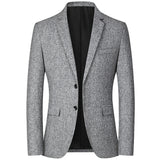 Spring Autumn Men's Blazer Casual Handsome Suits Slim Blazers Tops Mart Lion   