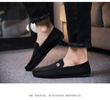 Off-Bound Men's Casual Shoes Bee Suede Loafers Flats Driving Soft Moccasins Footwear Slip-On Walking Mart Lion   