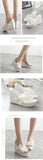 Summer Slippers Flower Decoration Platform Wedges Sandals Women High Heels Female Flip Flop Shoes Mart Lion   