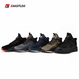 Baasploa Men's Suede Shoes Waterproof Sneakers Non-slip Casual Running Damping Outdoor Walking Mart Lion   