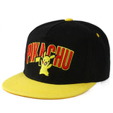 Pikachu baseball cap peaked cap cartoon anime character flat brim hip hop hat couple outdoor sports cap birthday gifts MartLion   