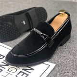 Men's Suede leather Loafers classic Moccasins Leather Casual Outdoor Driving Flats Shoes Mart Lion   