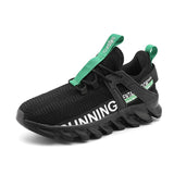 Men's Casual Sneakers Increase Mesh Sports Shoes Light Breathable Cushioning Fitness Jogging Mart Lion Black green 39 