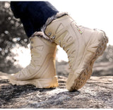  Winter Waterproof Men's Boots Plush Super Warm Snow sneakers Ankle Outdoor Desert Combat Army Hombre MartLion - Mart Lion