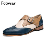 Party Brogue Shoes Men's Dress Wedding Leather Oxfords Luxury Brand Formal Zapatos Mart Lion   