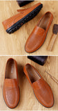 Spring Summer Men's Breathable Casual Shoes Genuine Leather Loafers Non-slip Boat Moccasins Mart Lion   