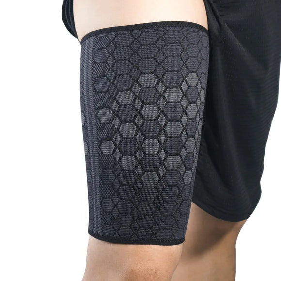 1pc Men's Women Thigh Protector Leg Sleeve Sport Compression Stretch Brace Riding Basketball Football Anti Thigh Muscle Strain MartLion S  