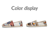 Men's Shoes Breathable Canvas Casual Spring Non-slip Cartoon Flat Shoes Oxford MartLion   