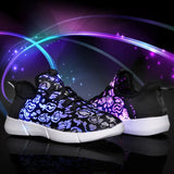 Luminous Sneakers Glowing Light Up Shoes for men women shoes White LED Sneakers Flashing Shoes with Light for Adult MartLion