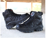 Footwear Military Tactical Men's Boots Special Force Leather Desert Combat Ankle Army Mart Lion   