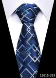 Tie For Men's Newest design Factory 7.5 cm Necktie Yellow Plaid Shirt Accessories Abraham Lincoln's birthday MartLion 12615-253  