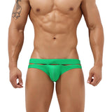 Men's Swimwear Suits Solid Briefs Swim Wear Sports Wear Mart Lion Green M 