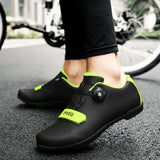 Couple Bicycle Shoes Road No-locking Cycling Women Outdoor Riding Sports Breathable Sneakers Flat Biking Mart Lion   