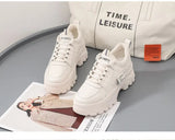 Sneakers Women Platform Orange Running Shoes Women Breathable Soft Sport Chunky Wedge Footwear MartLion   