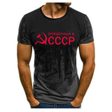 3D T-shirt Soviet Union Print Men's Women Summer Casual Short Sleeve Streetwear Tops Mart Lion CCCP-07 XS 
