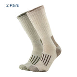 80% Merino Wool Socks Men's Women Thicken Warm Hiking Cushion Crew Socks Merino Wool Sports Socks Moisture Wicking MartLion Pack C(2 Pairs ) Euro M(36-40) 