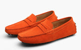 Men's Leather Loafers Casual Shoes Moccasins Slip On Flats Driving Mart Lion   