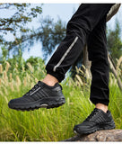 Winter Men Leather Casual Shoes Women Warm Fur Sneakers Lace Up Adult Footwear Plush Summer Walking Footwear Black Sole MartLion