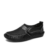 Summer Running Shoes Casual Sports Men's Non-slip Wear-resistant Breathable Waterproof Sneaker Mart Lion Black 38 