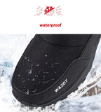 Winter High Boots Men's Outdoor Travel Snow Boots Zipper Non-slip Cotton Velvet Keep Warm Casual MartLion   