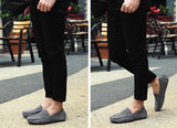 Men's Leather Loafers Casual Shoes Moccasins Slip On Flats Driving Mart Lion   