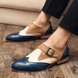 Party Brogue Shoes Men's Dress Wedding Leather Oxfords Luxury Brand Formal Zapatos Mart Lion   